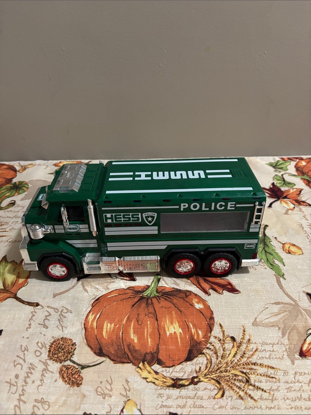 Green Police Toy Truck for Kids